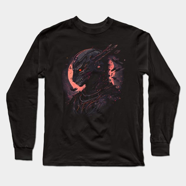 Alien tiger Long Sleeve T-Shirt by gblackid